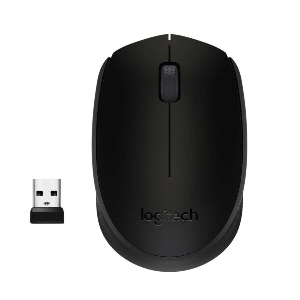 Мышь беспроводная Logitech M171 Black (черная, оптическая, 1000dpi, 2.4 GHz/USB-ресивер) (M/N: M-R00