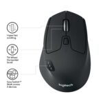 Мышь беспроводная Logitech M720 Triathlon (1000dpi, Bluetooth, 2.4 GHz/USB-ресивер (Logitech Unifyin