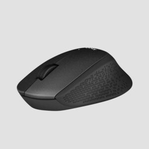 Мышь беспроводная Logitech M330 Silent Plus Black (черная, оптическая, 1000dpi, 2.4 GHz/USB-ресивер,