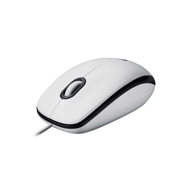 Мышь Logitech M100 White (белая, оптическая, 1000dpi, USB, 1.8м) (M/N: M-U0026)