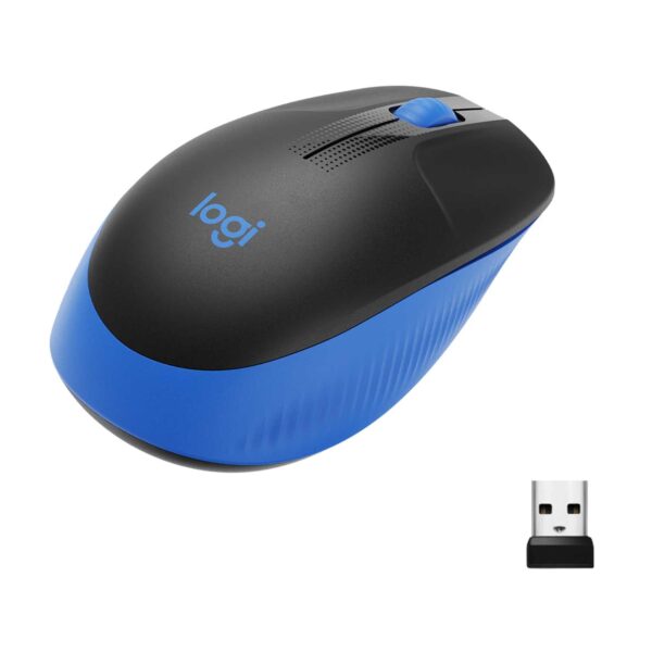 Мышь беспроводная полноразмерная Logitech M190 Blue (M/N: MR0087 / CU0019)