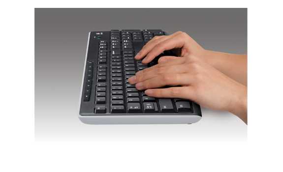 Клавиатура беспроводная Logitech K270 (приемник Unifying, 2 батарейки AAA) (M/N: Y-R0015 / C-U0007)