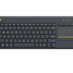 Клавиатура беспроводная Logitech K400 Plus (DARK, с сенсорной панелью, приемник Unifying, 2 батареи