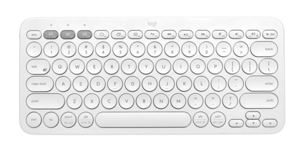 Клавиатура беспроводная Logitech K380 (OFFWHITE, Multi-Device, Bluetooth Classic (3.0), 2 батарейки