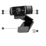 Веб-камера Logitech C922 Pro Stream (Full HD 1080p/30fps, 720p/60fps, автофокус, угол обзора 78°, ст