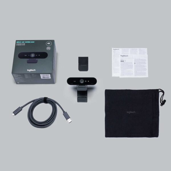Веб-камера Logitech BRIO STREAM (4K/30fps, 1080p/60fps, автофокус, угол обзора 90°/78°/65°, стереоми