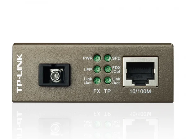 TP-Link MC112CS(UN) Mедиаконвертер 10/100 Мбит/с RJ45 - 100 Мбит/с разъём SC (одномодовый оптоволоко