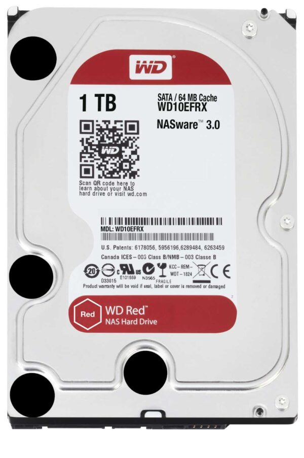 Жёсткий диск WD Red™ WD10EFRX 1ТБ 3,5" 5400RPM 64MB (SATA-III) NAS Edition