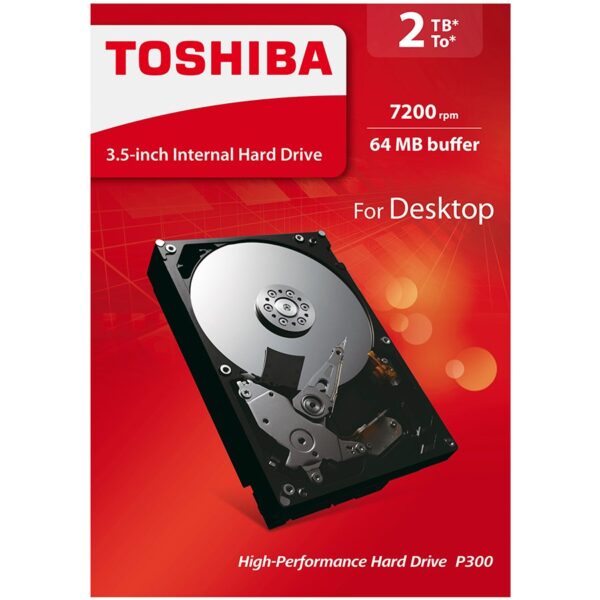 HDD desktop Toshiba P300 (3.5" 2TB, 7200RPM, 64MB, NCQ, AF, SATAIII), Retail