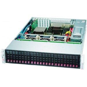 Supermicro server chassis CSE-216BE2C-R920LPB, 2U, 24 x 2.5" hot-swap SAS/SATA drive bay, optional 2