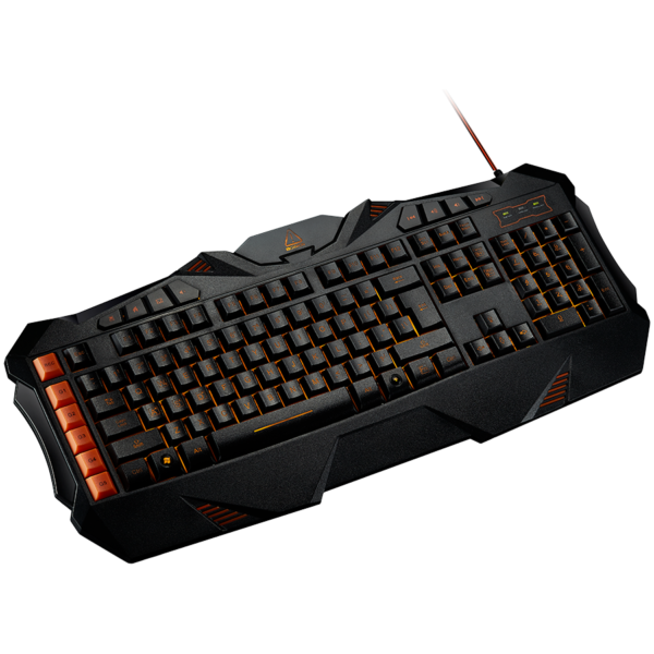 CANYON Wired multimedia gaming keyboard with lighting effect, Marco setting function G1-G5 five keys