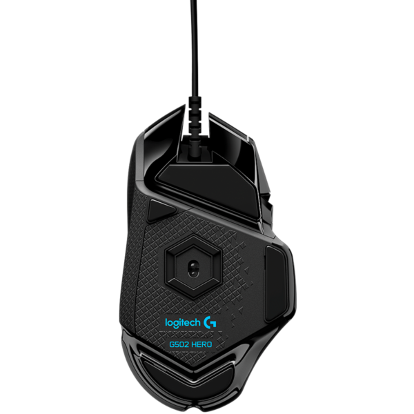 LOGITECH G502 Corded Gaming Mouse - HERO - BLACK - USB - EER2