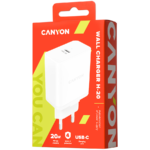 Canyon, PD WALL Charger, Input: 110V-240V, Output:PD 20W, Eu plug, Over-load,  over-heated, over-cur