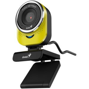 GENIUS QCam 6000,yellow, Full-HD 1080p webcam, universal clip, 360 degree swivel, USB, built-in micr