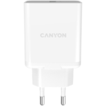 Canyon, Wall charger with 1*USB, QC3.0 24W, Input: 100V-240V, Output: DC 5V/3A,9V/2.67A,12V/2A, Eu p