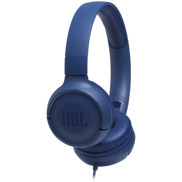 JBL Tune 500 - Wired On-Ear Headset - Blue