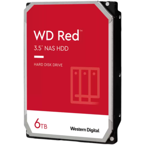 HDD Desktop WD Red (3.5'', 6TB, 256MB, 5400 RPM, SATA 6 Gb/s)