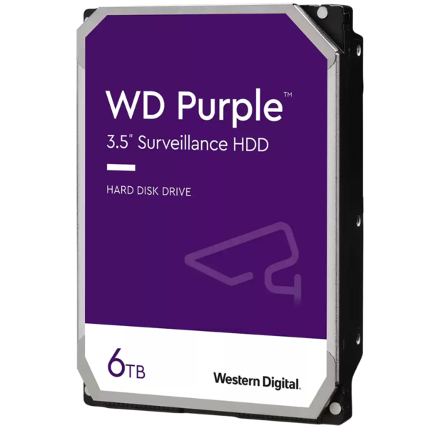 HDD AV WD Purple (3.5'', 6TB, 256MB, 5400 RPM, SATA 6 Gb/s)