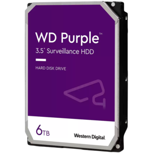 HDD AV WD Purple (3.5'', 6TB, 64MB, 5400 RPM, SATA 6 Gb/s)