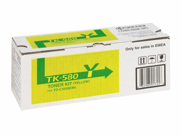 Тонер-картридж TK-580Y 2 800 стр. Yellow для FS-C5150DN