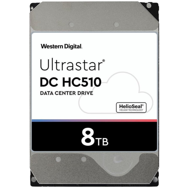 Western Digital Ultrastar DC HDD Server HE10 (3.5’’, 8TB, 256MB, 7200 RPM, SAS 12Gb/s, 512E SE) SKU: