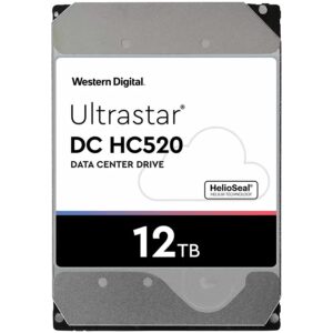Western Digital Ultrastar DC HDD Server HE12 (3.5’’, 12TB, 256MB, 7200 RPM, SAS 12Gb/s, 4KN SE) SKU: