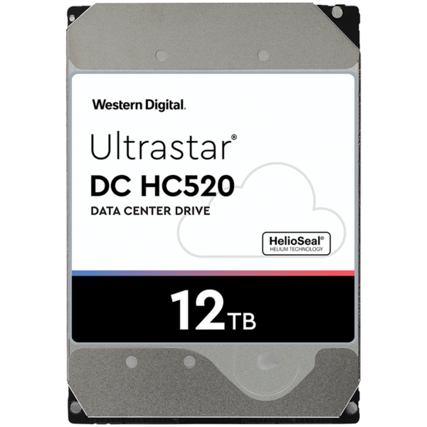 Western Digital Ultrastar DC HDD Server HE12 (3.5’’, 12TB, 256MB, 7200 RPM, SATA 6Gb/s, 4KN SE) SKU: