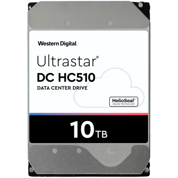 Western Digital Ultrastar DC HDD Server HC510 (3.5’’, 10TB, 256MB, 7200 RPM, SAS 12Gb/s, 512E SE) SK