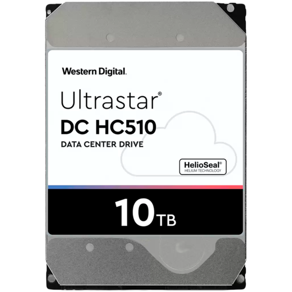 Western Digital Ultrastar DC HDD Server HE10 (3.5’’, 10TB, 256MB, 7200 RPM, SATA 6Gb/s, 512E SE) SKU