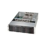 Supermicro server chassis CSE-836BE1C-R1K23B, 3U, 16 x 3.5'' hot-swap SAS/SATA drive bay with SES2,