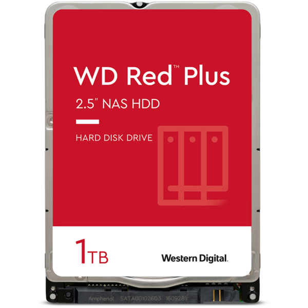 WD Red HDD Mobile (2.5", 1TB, 16MB, RPM IntelliPower, SATA 6 Gb/s)