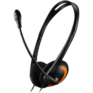 CANYON HS-01 PC headset with microphone, volume control and adjustable headband, cable length 1.8m,