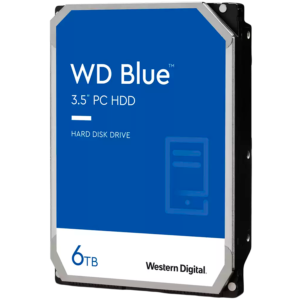 HDD Desktop WD Blue (3.5'', 6TB, 256MB, 5400 RPM, SATA 6 Gb/s)