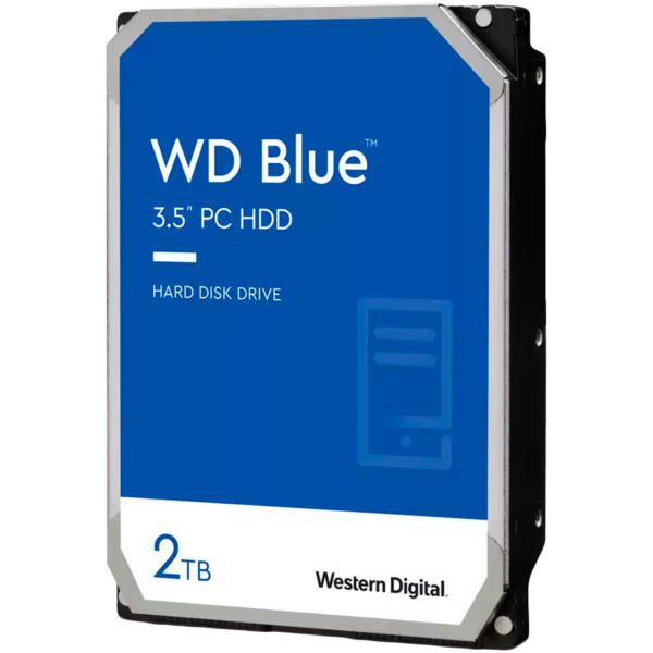 HDD Desktop WD Blue (3.5'', 2TB, 256MB, 5400 RPM, SATA 6 Gb/s)