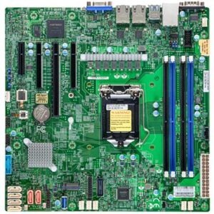 Supermicro mainboard server MBD-X12STL-F-O microATX, Dual LAN with 1GbE with Intel I210, Intel C252