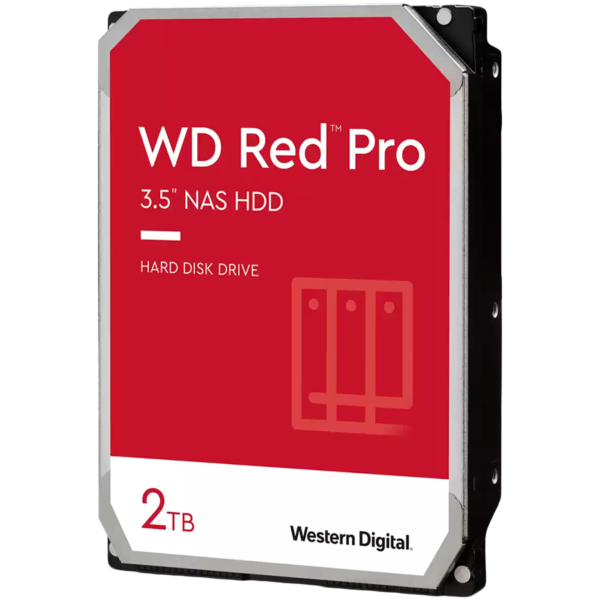 HDD Desktop WD Red Pro (3.5'', 2TB, 64MB, 7200 RPM, SATA 6 Gb/s)