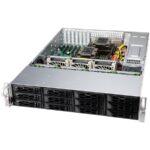 Supermicro server chassis CSE-LA26E1C4-R609LP, 2U, 12x 3.5" (tool-less) or 2.5" (screw) hot-swap, 12