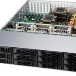 Supermicro server chassis CSE-LA26E1C4-R609LP, 2U, 12x 3.5" (tool-less) or 2.5" (screw) hot-swap, 12