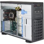 Supermicro server chassis CSE-745BAC-R1K23B 4U tower chassis, Dual, single Intel/ AMD CPU, 7 full-he