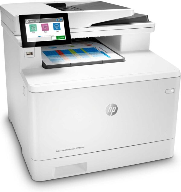 МФУ HP Color LaserJet Enterprise MFP M480f Printer/Scanner/Copier/Fax, A4, 600x600 dpi, 27(27)ppm, 2