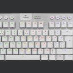 Клавиатура игровая Logitech G915 TKL WHITE (механическая, без цифрового блока, с RGB-подсветкой и по