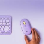 Мышь беспроводная Logitech Pebble M350 Lavender (M/N: MR0075 / C-U0010)