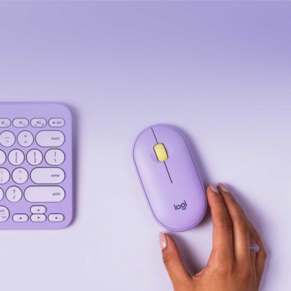 Мышь беспроводная Logitech Pebble M350 Lavender (M/N: MR0075 / C-U0010)