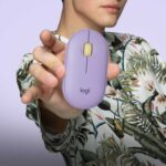 Мышь беспроводная Logitech Pebble M350 Lavender (M/N: MR0075 / C-U0010)