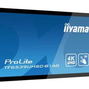 65" Touchscreen LCD monitor UHD 4K, VGA,  2xHDMI, DP, USB, open frame, " PCAP, 3840x2160, 1A1DP1H, F