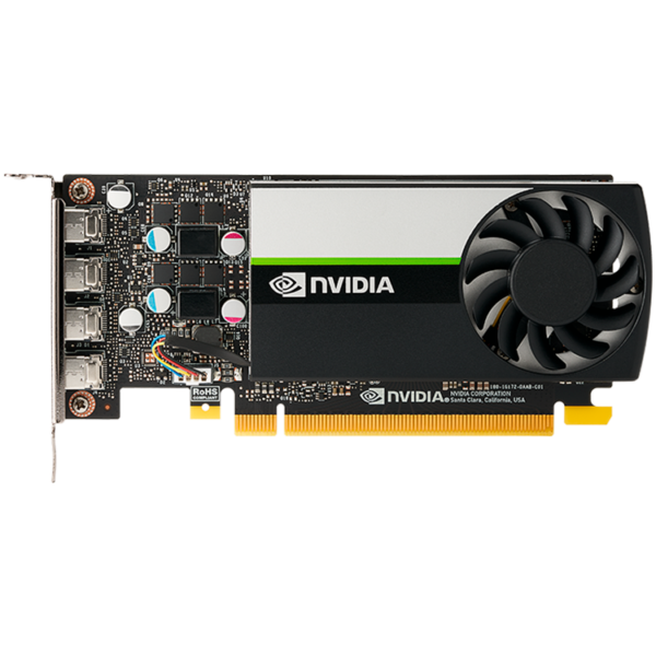 PNY GPU NVIDIA VCNT1000-8GB-SB PCI-Express 3.0 x16, LP8 GB GDDR6 128-bit, 4x Mini DP 1.4, 1x LP brac