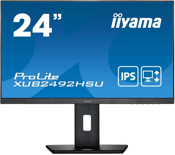 Монитор LCD 24" ETE IPS-panel, 1920x1080, 15cm Height Adj. Stand, Pivot, 250cd/m, Speakers, VGA, HDM