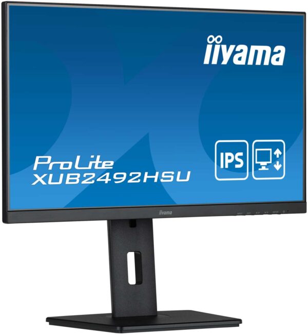 Монитор LCD 24" ETE IPS-panel, 1920x1080, 15cm Height Adj. Stand, Pivot, 250cd/m, Speakers, VGA, HDM